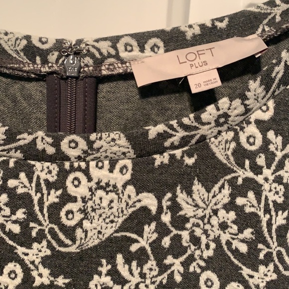 Patterned professional plus Sz Loft dress Sz 20 - Picture 2 of 4